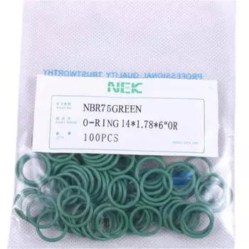 Комплект уплотнительных колец из резины NBR № 12, 14 х 1,78 мм, устойчивость к высоким температурам для клапана кондиционера автомобиля, 3/8, 1/2, 5/8, 3/4