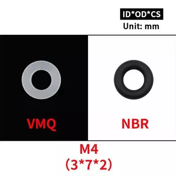 Комплект уплотнительных колец из силикона и НБР 20 шт.