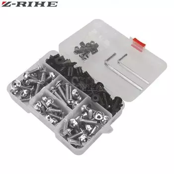 Комплект винтов для обтекателя болтов и гаек, винты для обтекателей болтов для Yamaha TDM 850 900/A TMAX 500/530 SX/DX SRV250 SRX 400 600 TDR250