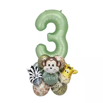 Комплект воздушных шаров Tissy "Дикий лес"