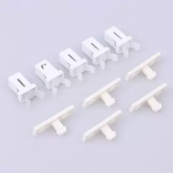 Комплект замков для приборов JETTING 10 шт., черный/белый