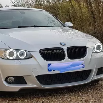 Комплекты хлопсветильник световых колец с ангельскими глазками для BMW E92, фасветильник s, 2x100 мм, 2x120 мм, белого цвета, 1 комплект