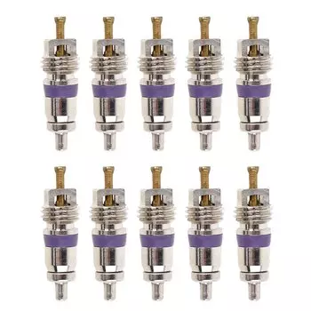 Компоненты для ремонта автомобиля, универсальные медные сердечники клапана для кондиционера R134a, 10 шт./лот