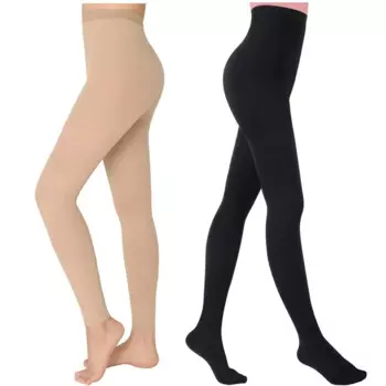 Компрессионные колготки для женщин, 30-40 мм рт. Ст., медицинские компрессионные чулки, облегающие колготки с высокой талией, непрозрачные компрессионные колготки