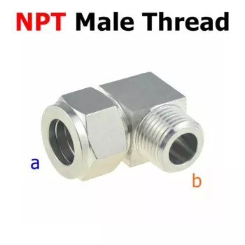 Компрессионный адаптер WYWBEY 304 сталь 1/2 3/4 1 NPT 14 16 18 20 22 25 мм