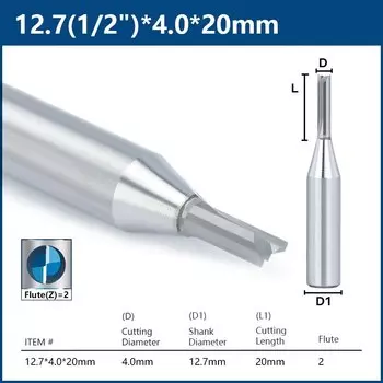 Концевая фреза XCAN 2RZD127312 для дерева