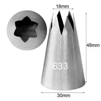 Кондитерские насадки BCMJHWT из нержавеющей стали, серебристые, набор 1 шт.