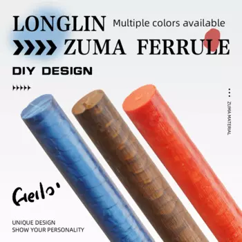 Konllen Juma Dragon Carom Cue высота наконечника 15,5 мм 300 мм наконечник для бассейна профессиональная долговечность инкрустация бильярдом сырье