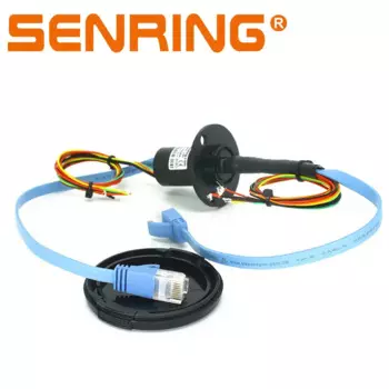 Коннектор RJ45 Ethernet, 1 канал, 1000BaseT, 6 цепей, 2 А + 2 контура, 5 А, капсульное переходное кольцо Ethernet с внешним диаметром 22 мм