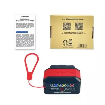 KONNWEI KW905 ELM327 V1.5 OBD2 диагностический инструмент Bluetooth 5,0 для Android/IOS ELM 327 OBD 2 автомобильные сканеры считыватель кодов