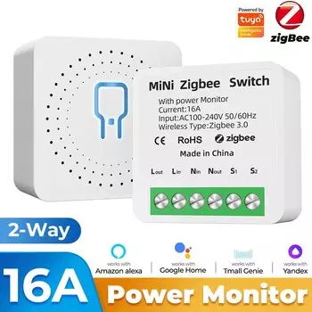 Konouyouko 1/2-канальный ZigBee модуль переключателя с монитором мощности