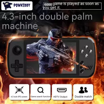 Консоль игровая POWKIDDY X39pro, 4,3 дюйма, IPS, с проводными контроллерами