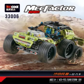 Конструктор автомобиля Sandstorm Rally Decool 33006 423 шт. Сборная модель пазла для внедорожников подарок на день рождения для детей