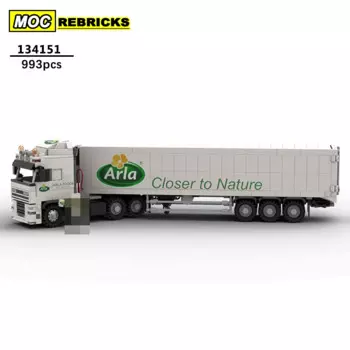 Конструктор детский «молочный грузовик», 2500