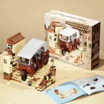 Конструктор Индиана Джонс из фильма Джонс, гоночный рикша, Детский конструктор, игрушка для детей