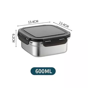 Контейнер для еды HNKMP из нержавеющей стали круглый