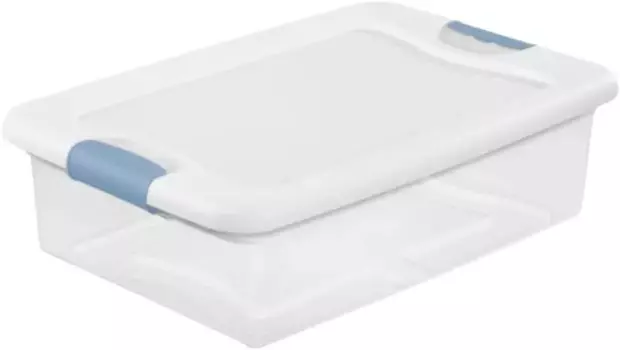 Контейнер для хранения Qt, Штабелируемый контейнер с крышкой с защелкой, пластиковый контейнер для хранения одежды, прозрачный с W