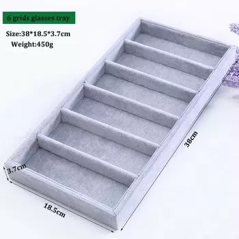 Контейнер для хранения солнцезащитных очков Rasalhaguer бархатный 4/6/10/12 ячеек