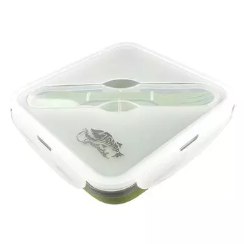 Контейнер силиконовый с ловилкой 400 мл Tramp TRC-144 (терракотовый)