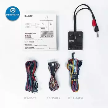 Контрольный кабель постоянного тока QIANLI IPower Pro Max, испытательная линия управления питанием, имитация данных о аккумуляторе, одна кнопка для загрузки для iPhone 6G-14PM