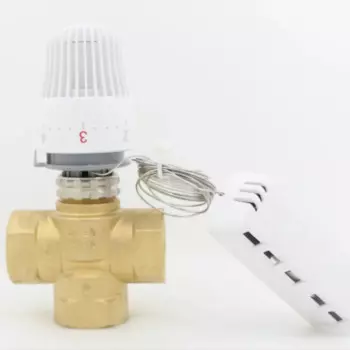 Контроллер дальнего действия 6-28 градусов для сантехнических систем комнатный радиатор термостатический радиатор клапан латунь 3-ходовой клапан DN25