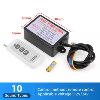 Контроллер громкости автомобиля, переключение громкости 8 звуков-16 Блок управления звуком Автомобильный звуковой сигнал Контроллер звуковых эффектов для грузовиков по индивидуальному заказу автомобиля
