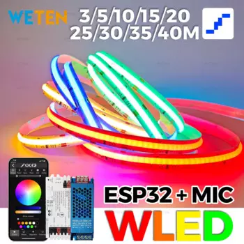 Weten RGBIC COB светодиодная лента с контроллером ESP32 для умного дома