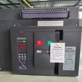 Kontron 4-полюсный промышленный Интеллектуальный автоматический выключатель воздуха, черный Сертифицированный CE
