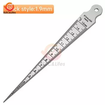 Конус из нержавеющей стали, сварочный калибр, сварочный конус, калибр зазора, линейка глубины, инструмент для проверки отверстий 1-15 мм для измерительного инструмента