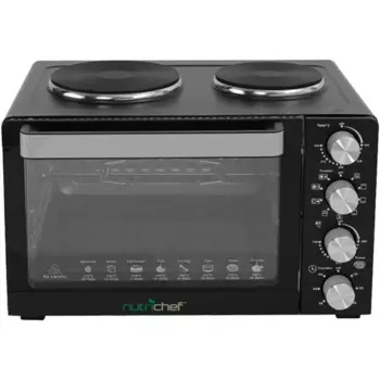 Конвекционная кухонная плита, 1400 Вт, с грилем