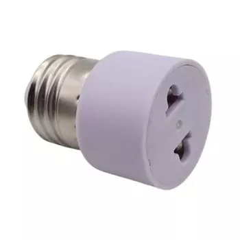 Конвертер патрона E27 для США и ЕС, алюминиевый, белый