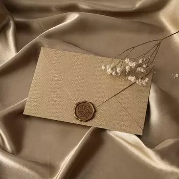 Конверт для приглашений MOONBIFFY из конопляного плетения