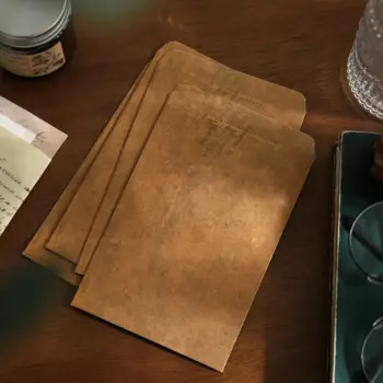 Конверты из крафт-бумаги, блокноты для писем, 10 шт.