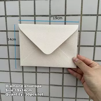 Конверты KAZUO льняной текстуры 17,5x12,5 см