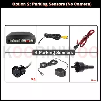 Koorinwoo датчики парковки 4 22 мм автомобильная умная видеосистема парктроника детектор задней части автомобиля для камеры заднего вида Android радио