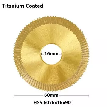 Копировальный станок для ключей XCAN 60x6x16 мм 36/60/80/90T, одностороннее пильное полотно с титановым покрытием для запасных частей, резак для ключей, слесарный инструмент
