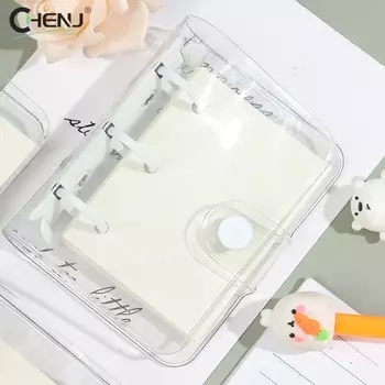 KOQZM Мини блокнот 3 кольца серебристый 60 листов