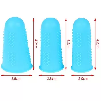 KOQZM Силиконовые накладки на палец, набор из 5 штук