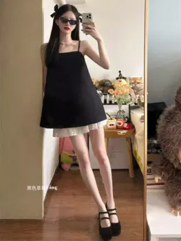 Корейский модный дизайн Sense Camisole жилет женский летний Свободный Топ короткая юбка в балетном стиле комплект из двух предметов женская одежда
