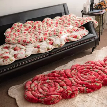 Корейский осенне-зимний эргономичный, нескользящий утолщенный высококачественный диван-коврик для трех человек