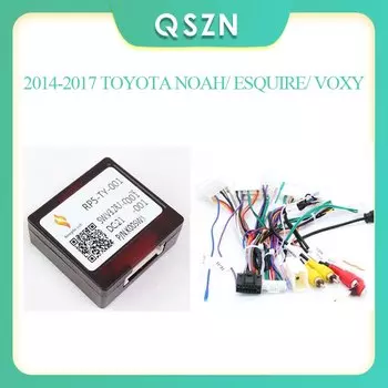 Коробка Canbus, адаптер-декодер 2014-2017 TOYOTA NOAH/ESQUIRE/VOXY16Pin, жгут проводов питания, кабель Android, автомобильное радио, стерео