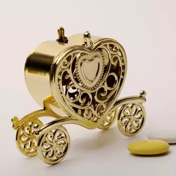 Коробка для конфет JETTING, солома, золотая