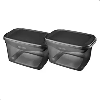 Коробка Средний гибкий черный 2 шт. 29l Органайзеры