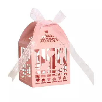 Коробки для конфет WEHRPARTY сердечки птицы 10 шт.