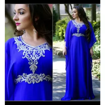 Королевский синий кафтан фараша абайя платье из Дубая, Марокко очень красивое длинное платье