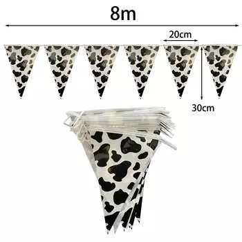 Коровье принтом баннер для вечеринки