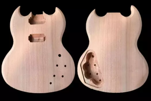 Корпус электрогитары HH звукосниматель из красного дерева улучшенная модель