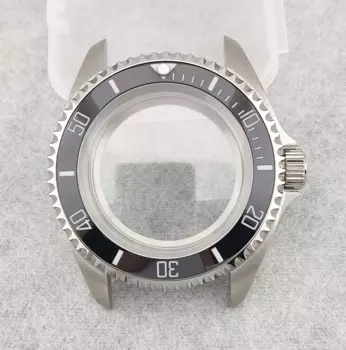 Корпус часов 42 мм, корпус NH35, нержавеющая сталь, сапфировое стекло, водонепроницаемый корпус, аксессуары для часов, детали, подходит для механизма NH35/36.