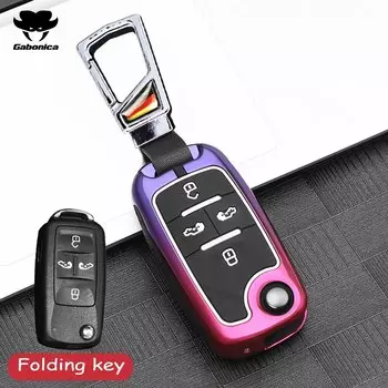 Корпус для автомобильного ключа из цинкового сплава, полная Обложка для VW Volkswagen Sharan Crafter Multivan, для Seat Alhambra, чехол для ключа с дистанционным управлением