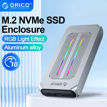 Корпус для SSD ORICO RGB M.2, 10 Гбит/с, M2 NVMe, USB 3,1